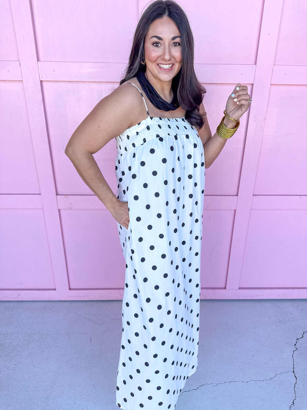 Effortlessly Spotted Dress