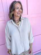 Gracefully Yours Top - Oatmeal
