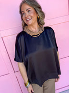 Everyday Elegance Blouse - Black