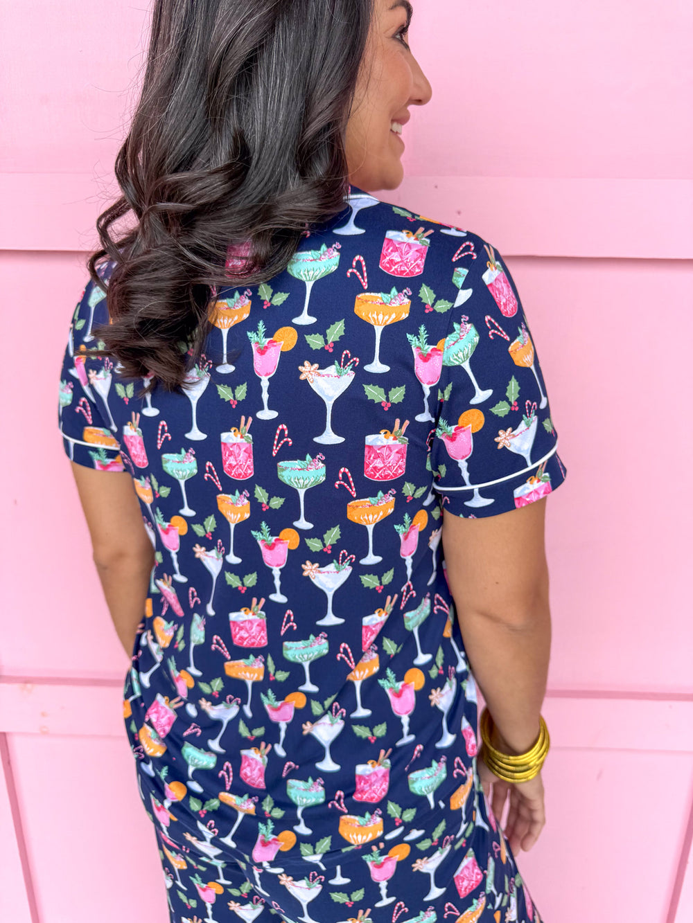 Women's Fizz The Season Short Sleeve Pajama Set