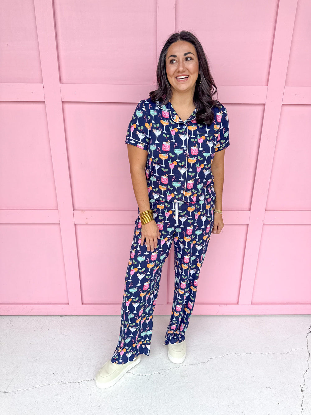 Women's Fizz The Season Short Sleeve Pajama Set
