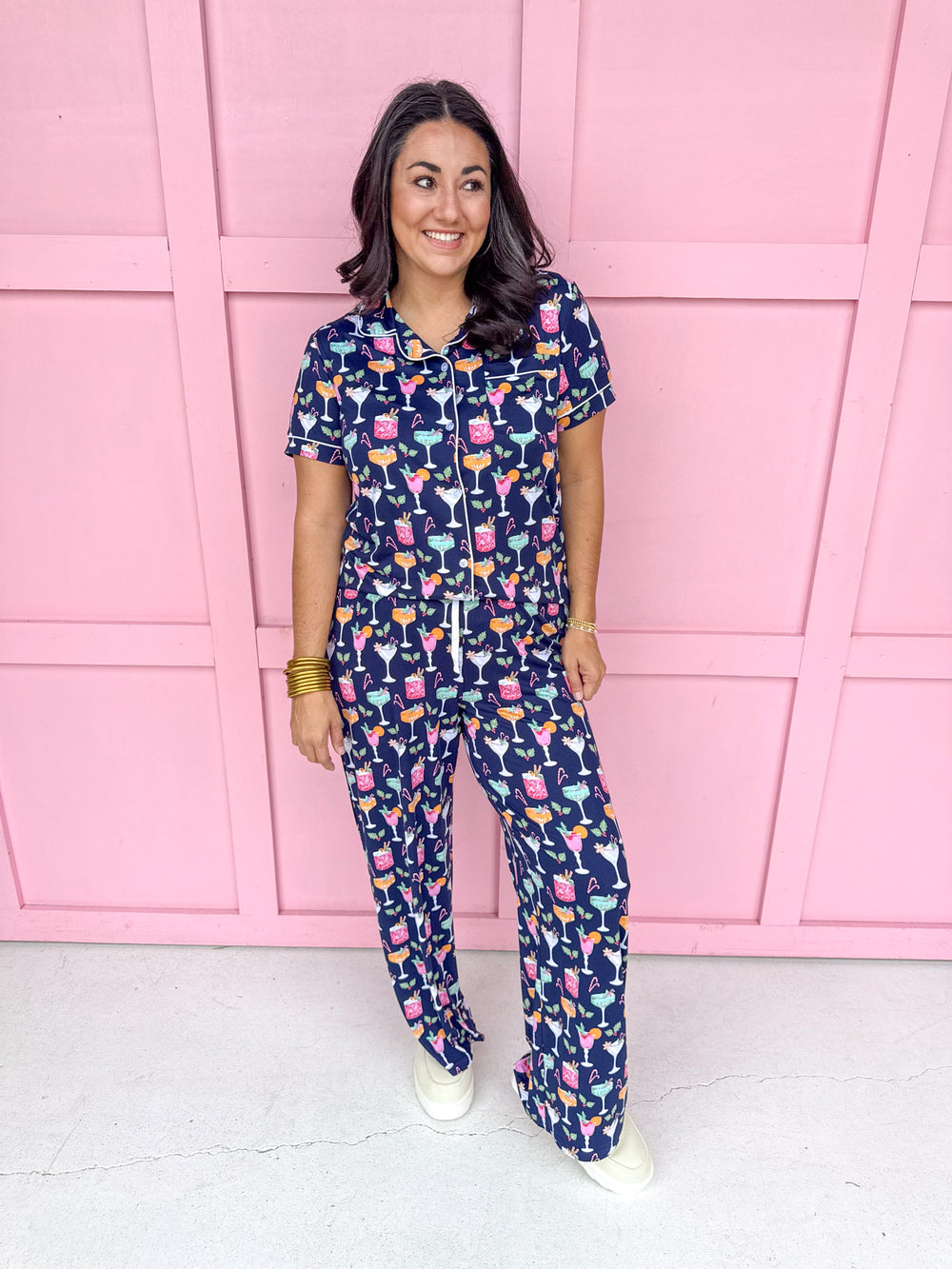 Women's Fizz The Season Short Sleeve Pajama Set