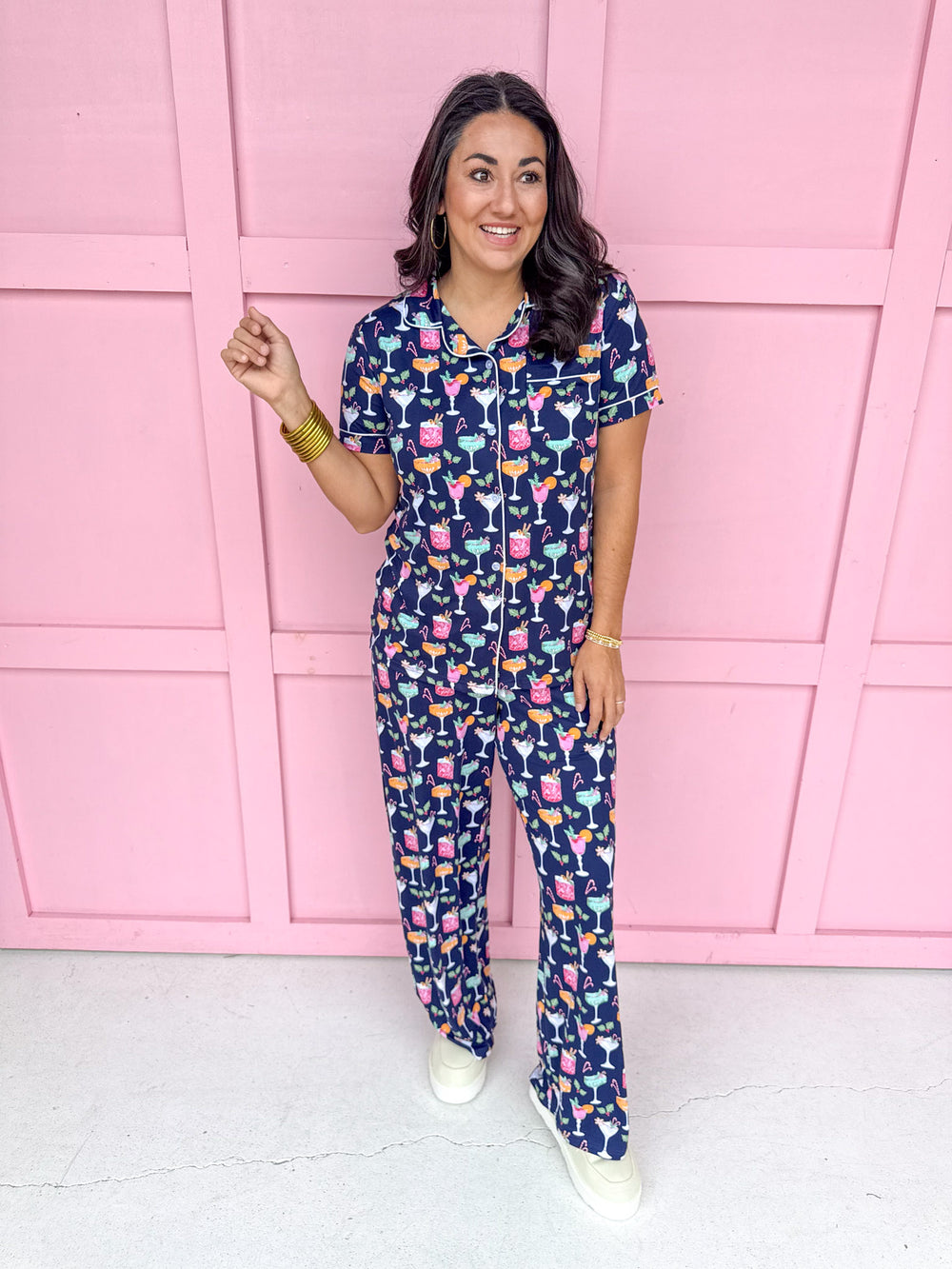 Women's Fizz The Season Short Sleeve Pajama Set