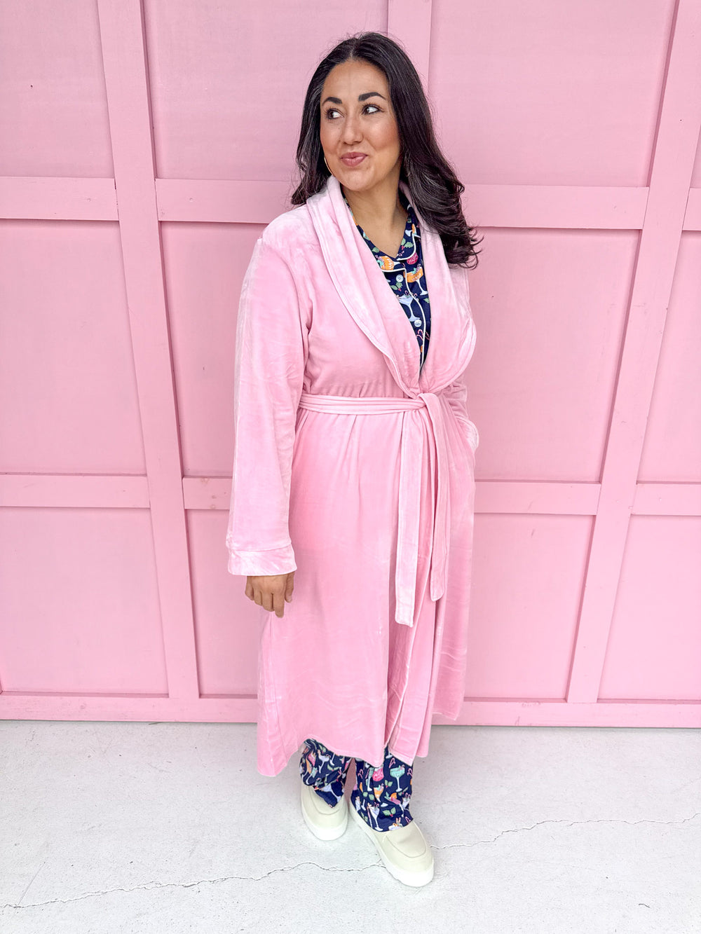 Classic Harbin Robe - Light Pink