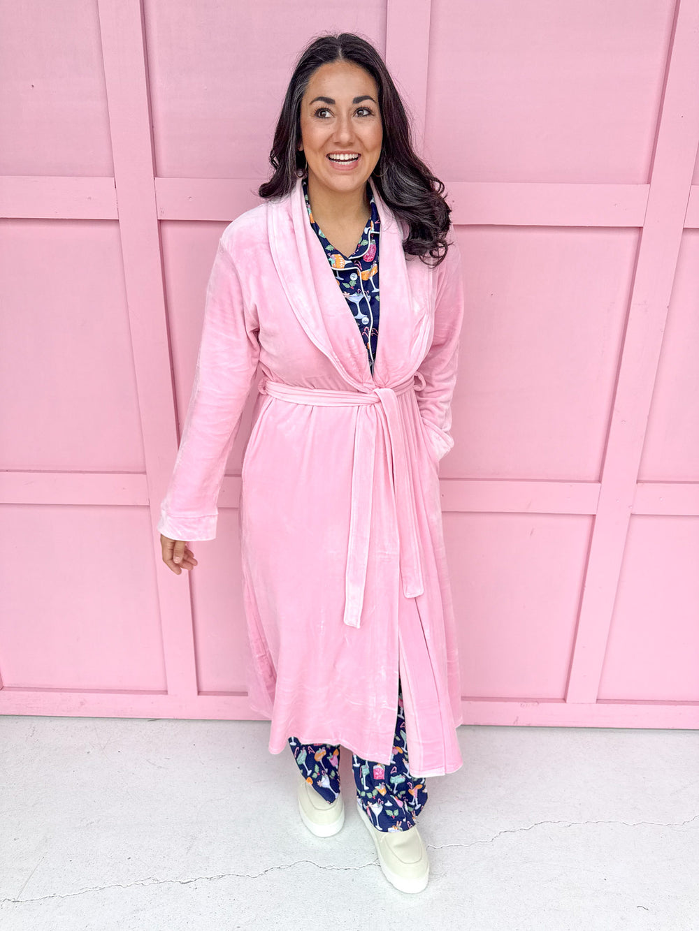 Classic Harbin Robe - Light Pink