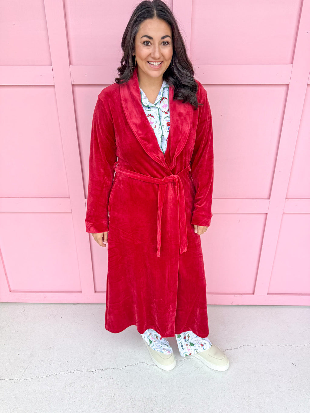 Classic Harbin Robe - Dark Red