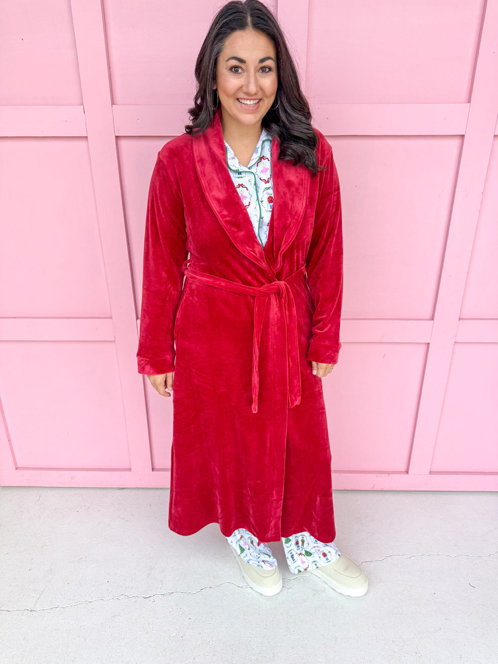 Classic Harbin Robe - Dark Red