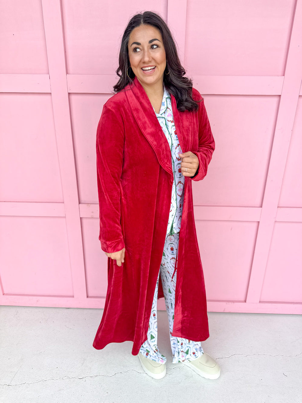 Classic Harbin Robe - Dark Red