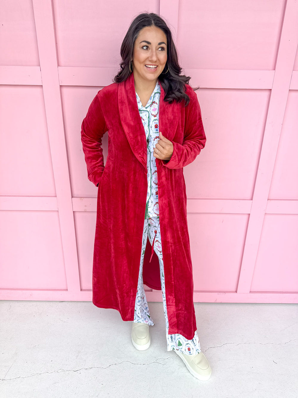 Classic Harbin Robe - Dark Red