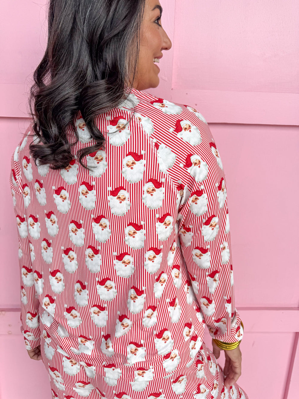 Mary Square | Annie Pajama Set - Red Santa Baby