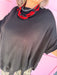 Black Lightweight Knit Oversized Tunic Sweater Top