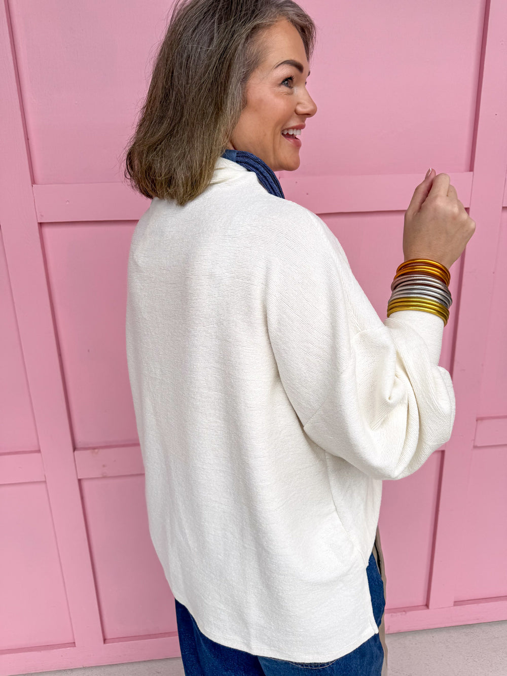 Cozy Wishes Top - White