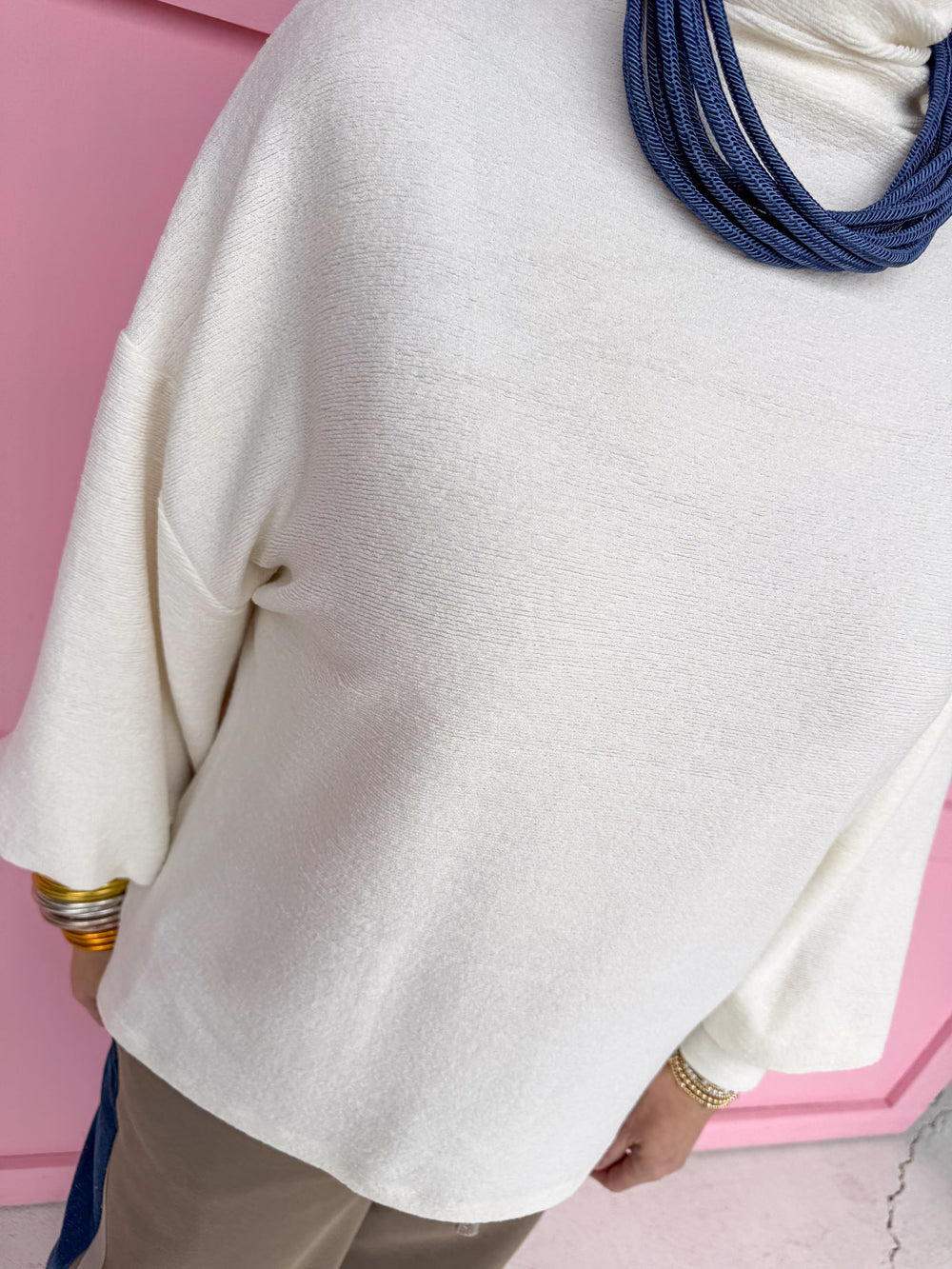 Cozy Wishes Top - White