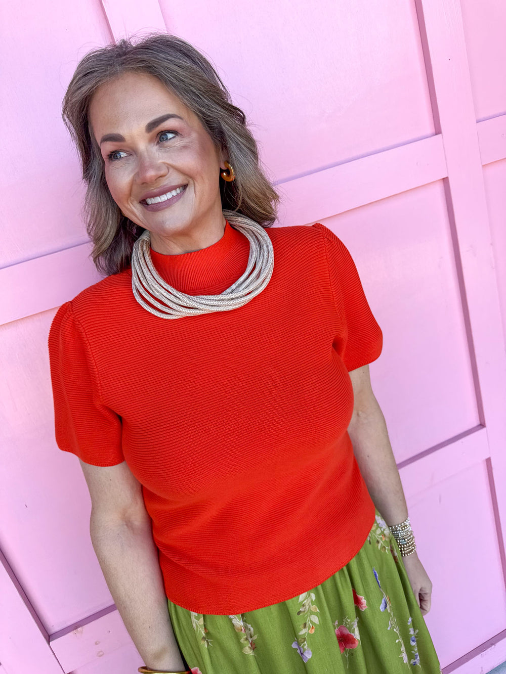 Put Together Top - Tomato