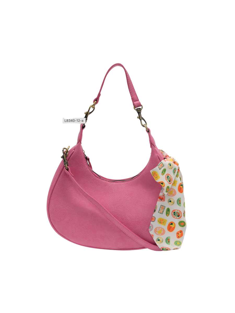 Farmers Market Scarf Convertible Crossbody Dragonfruit purse pink shoulder strap womens boutique jincy's