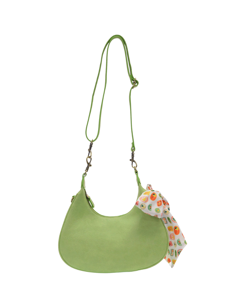 Farmers Market Scarf Convertible Crossbody sour apple purse pink shoulder strap womens boutique jincy's