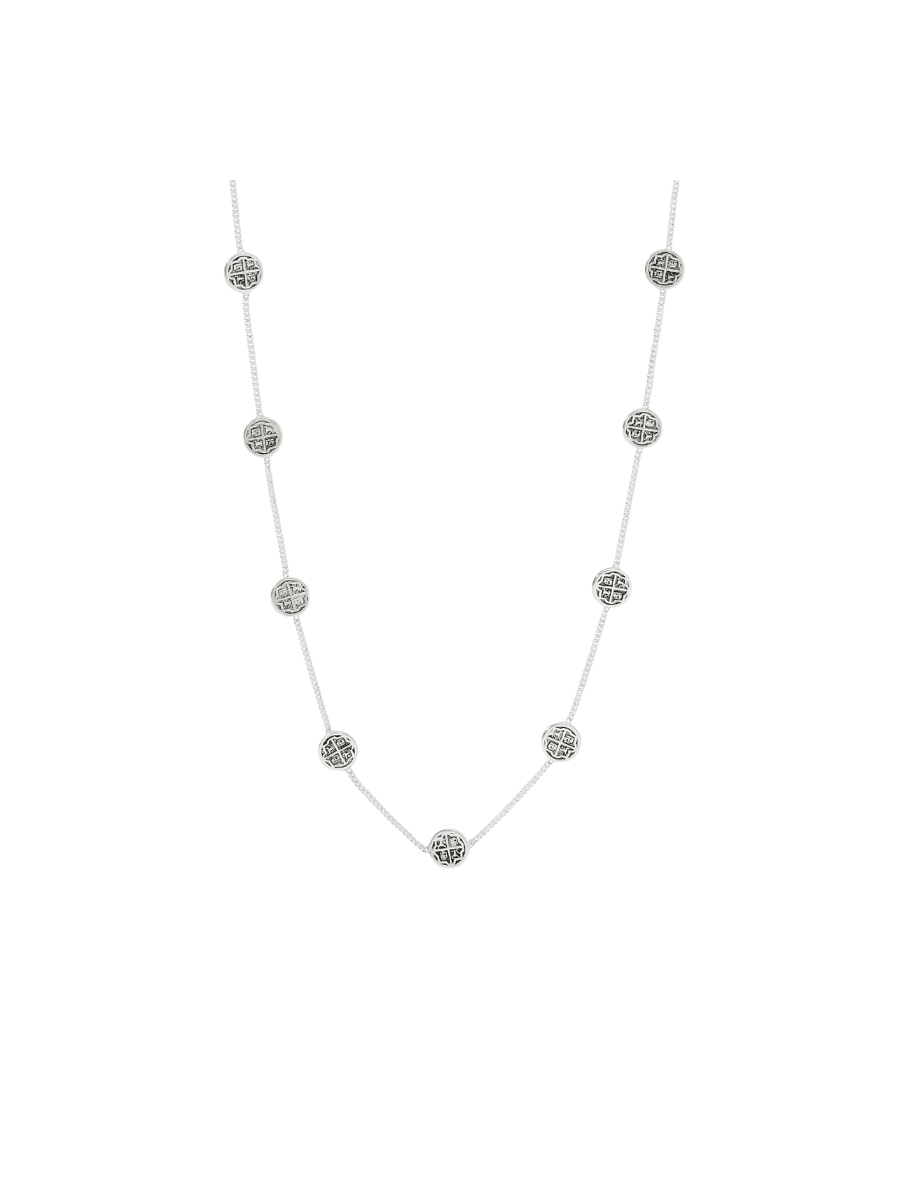 JULIE VOS | Valencia Delicate Station Necklace - Silver