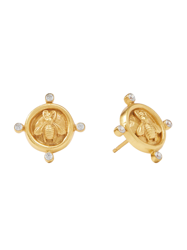 JULIE VOS | Bee Cameo Stud Earring