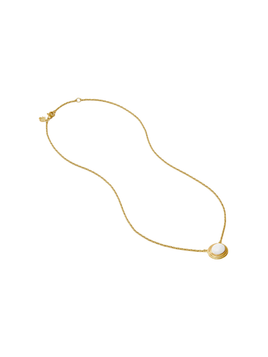 JULIE VOS | Portofino Solitaire Necklace - White Jade