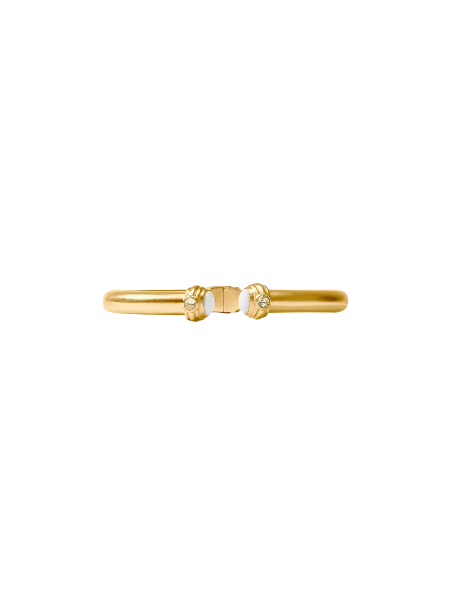 JULIE VOS | Portofino Demi Cuff - Gold- Jade White
