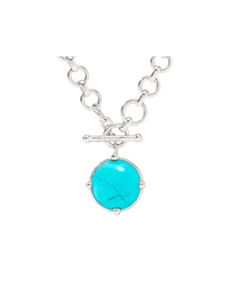 JULIE VOS | Honeybee Demi Necklace - Silver - Turquoise Blue