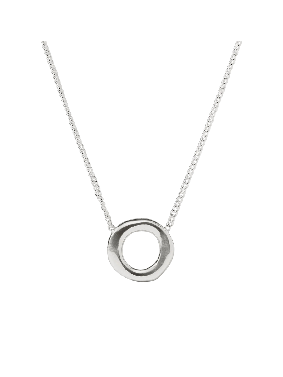 JULIE VOS | Wave Circle Delicate Necklace - Silver