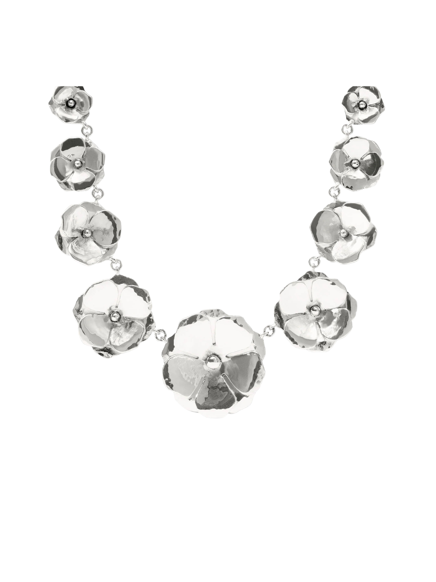 JULIE VOS | Bloom Statement Necklace - Silver
