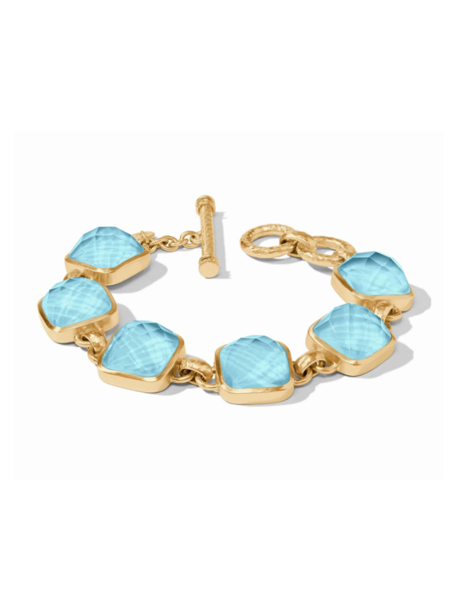 JULIE VOS | Catalina Stone Bracelet - Iridescent Capri Blue