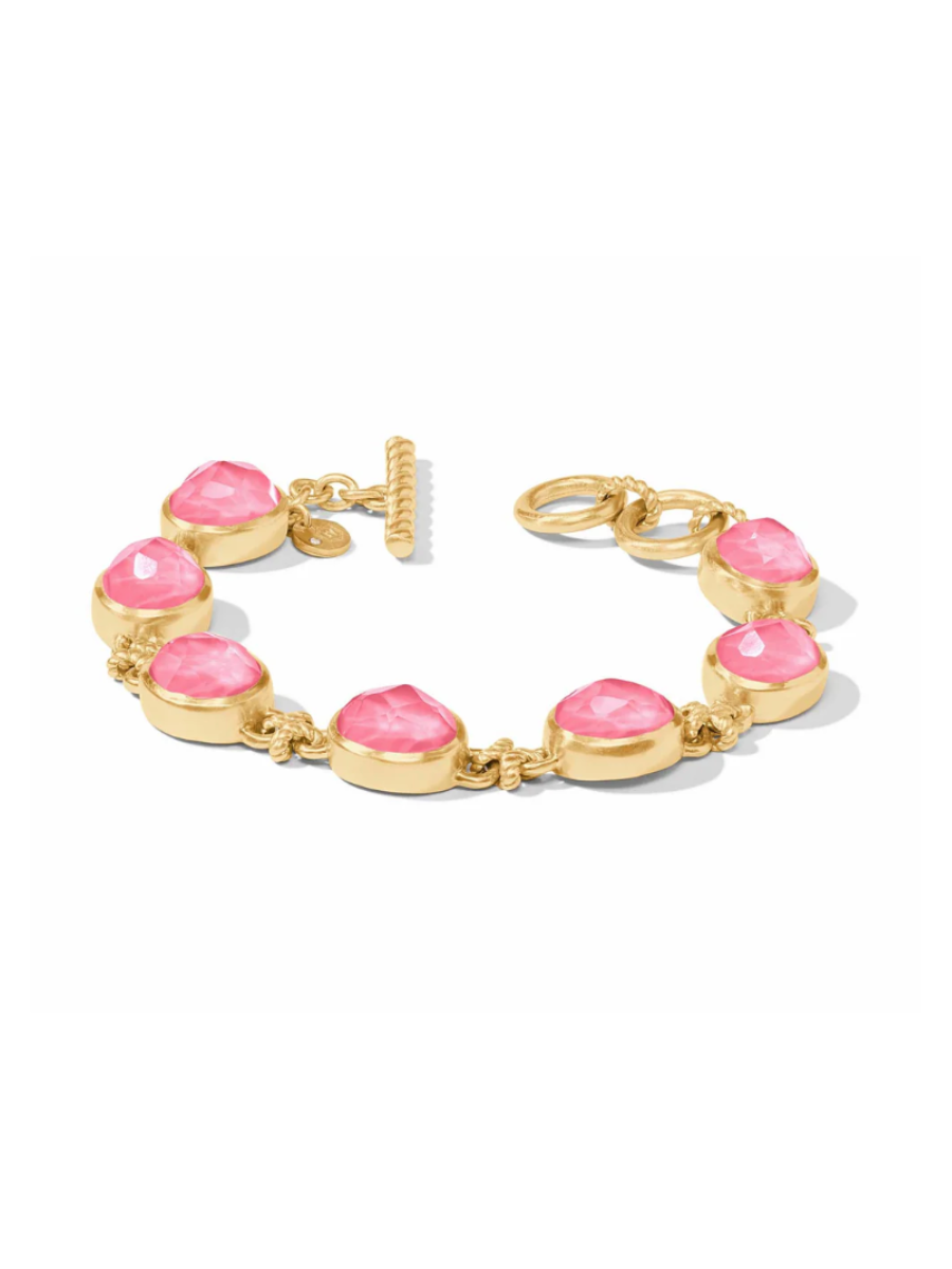 JULIE VOS | Nassau Demi Stone Bracelet - Iridescent Peony Pink