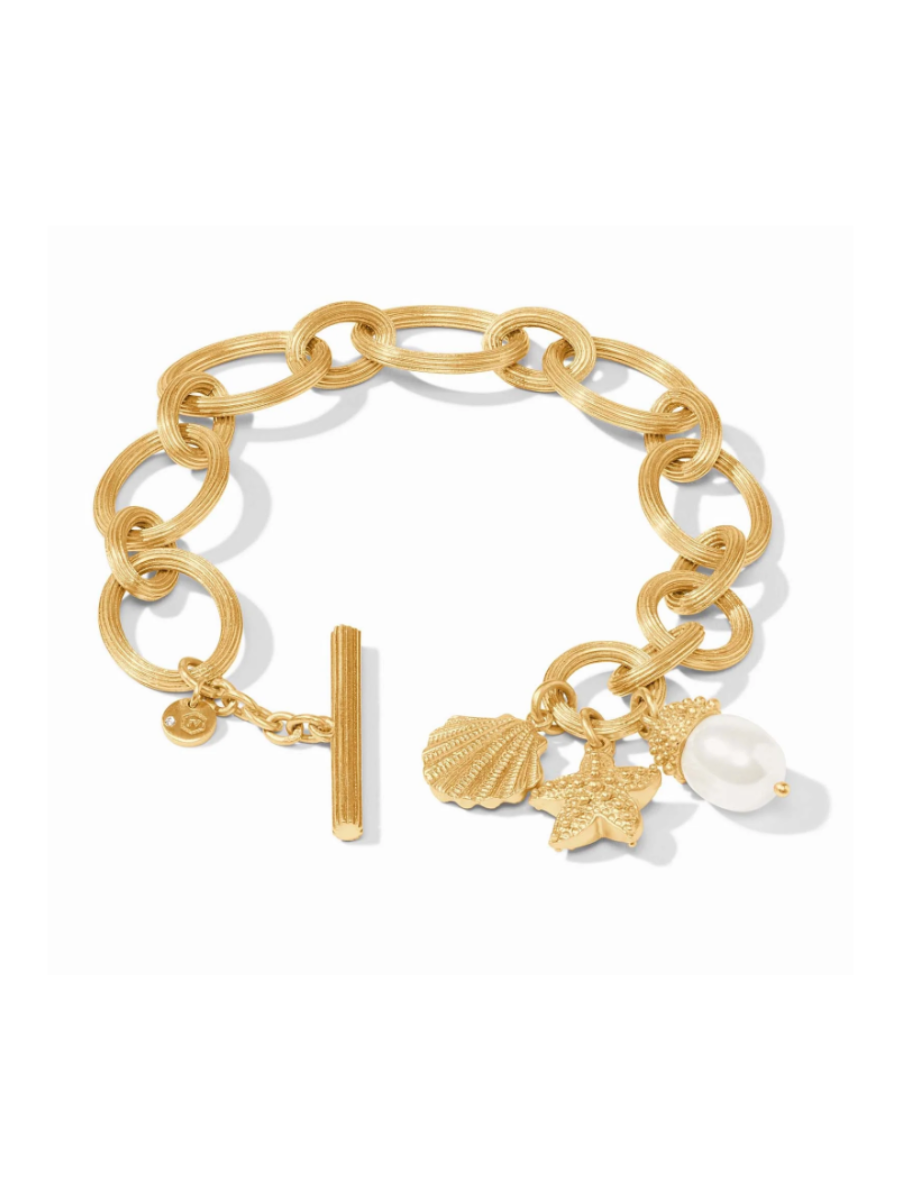 JULIE VOS | Sanibel Charm Link Bracelet - Gold