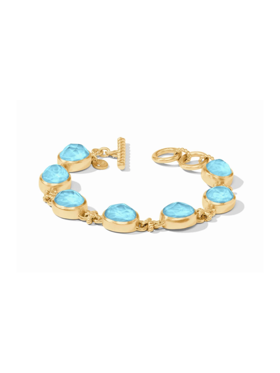 JULIE VOS | Nassau Demi Stone Bracelet - Iridescent Capri Blue