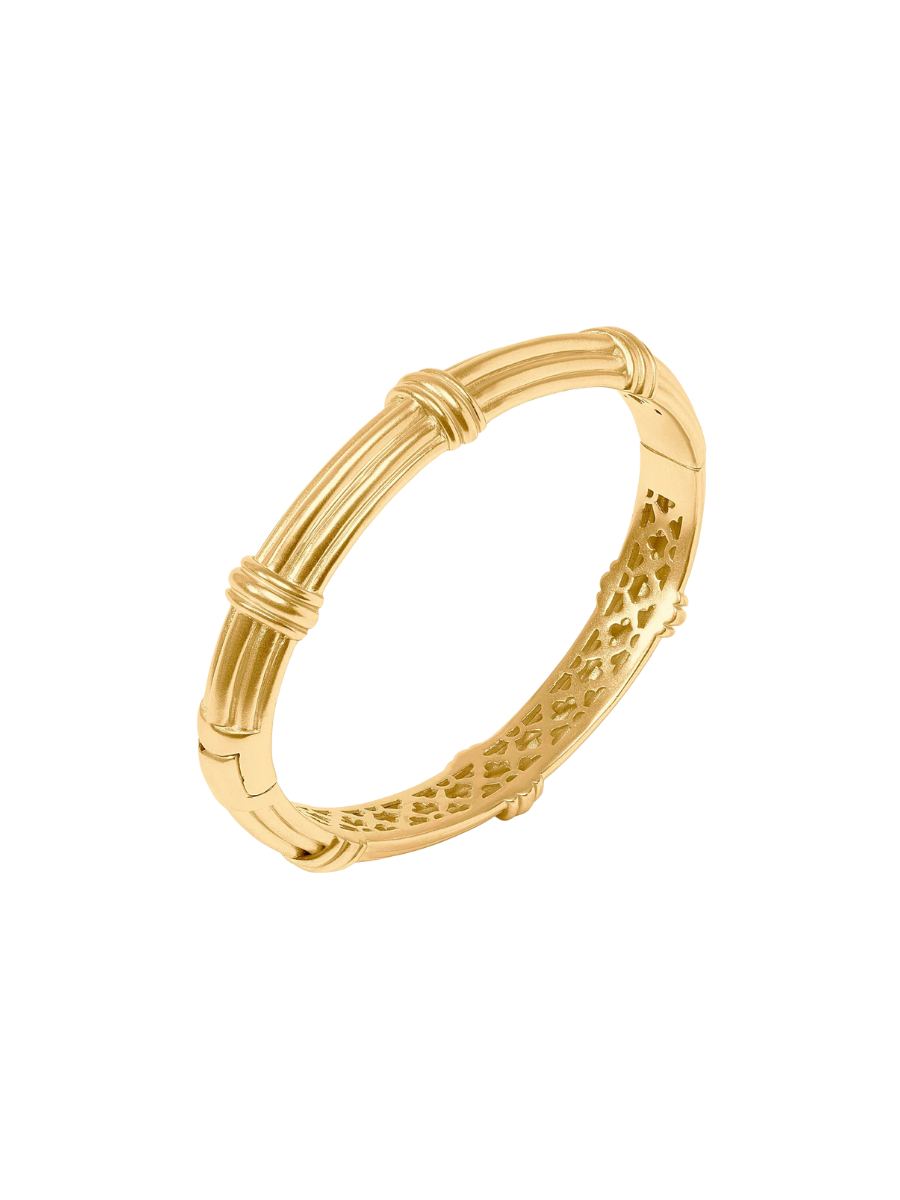 JULIE VOS | Portofino Demi Hinge Bangle - Gold