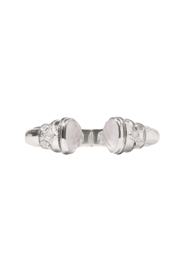 JULIE VOS | Cannes Cuff -  Silver Iridescent Clear Crystal