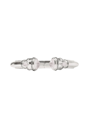 JULIE VOS | Cannes Demi Cuff - Silver Iridescent Clear Crystal