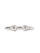 JULIE VOS | Cannes Demi Cuff - Silver Iridescent Clear Crystal