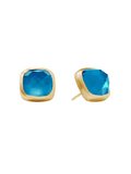 Julie Vos Catalina Stud Iridescent London Blue Bright Blue Statement Jewelry Accessory Women's Gift Stud Earring Jincy's
