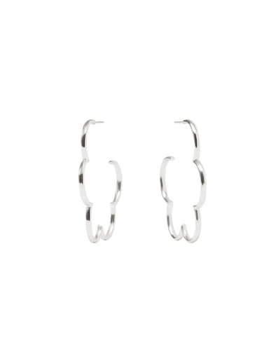 JULIE VOS | Gardenia Hoop - Silver