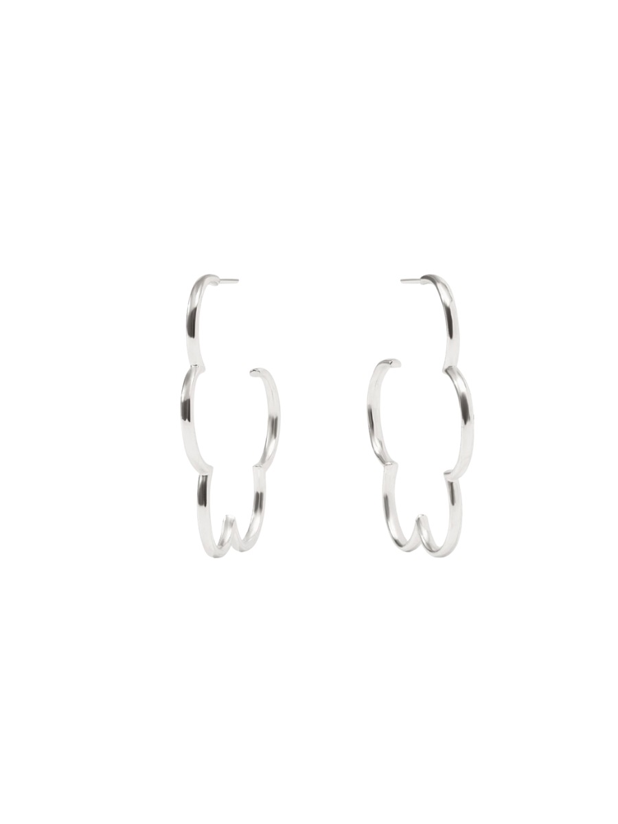 JULIE VOS | Gardenia Hoop - Silver