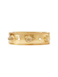 Julie Vos Cannes Statement Hinge Bangle Iridescent Champagne Neutral Statement Bangle Bracelet Women's Jewelry Accessory Gift Jincy's