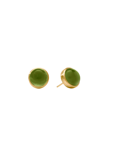Julie Vos | Solara Stone Stud - Iridescent Palmetto Greeen