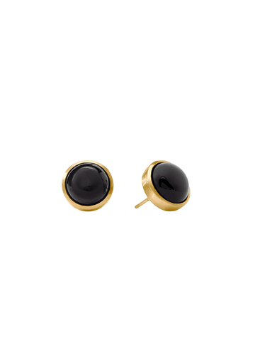 Julie Vos | Solara Stone Stud - Obsidian Black
