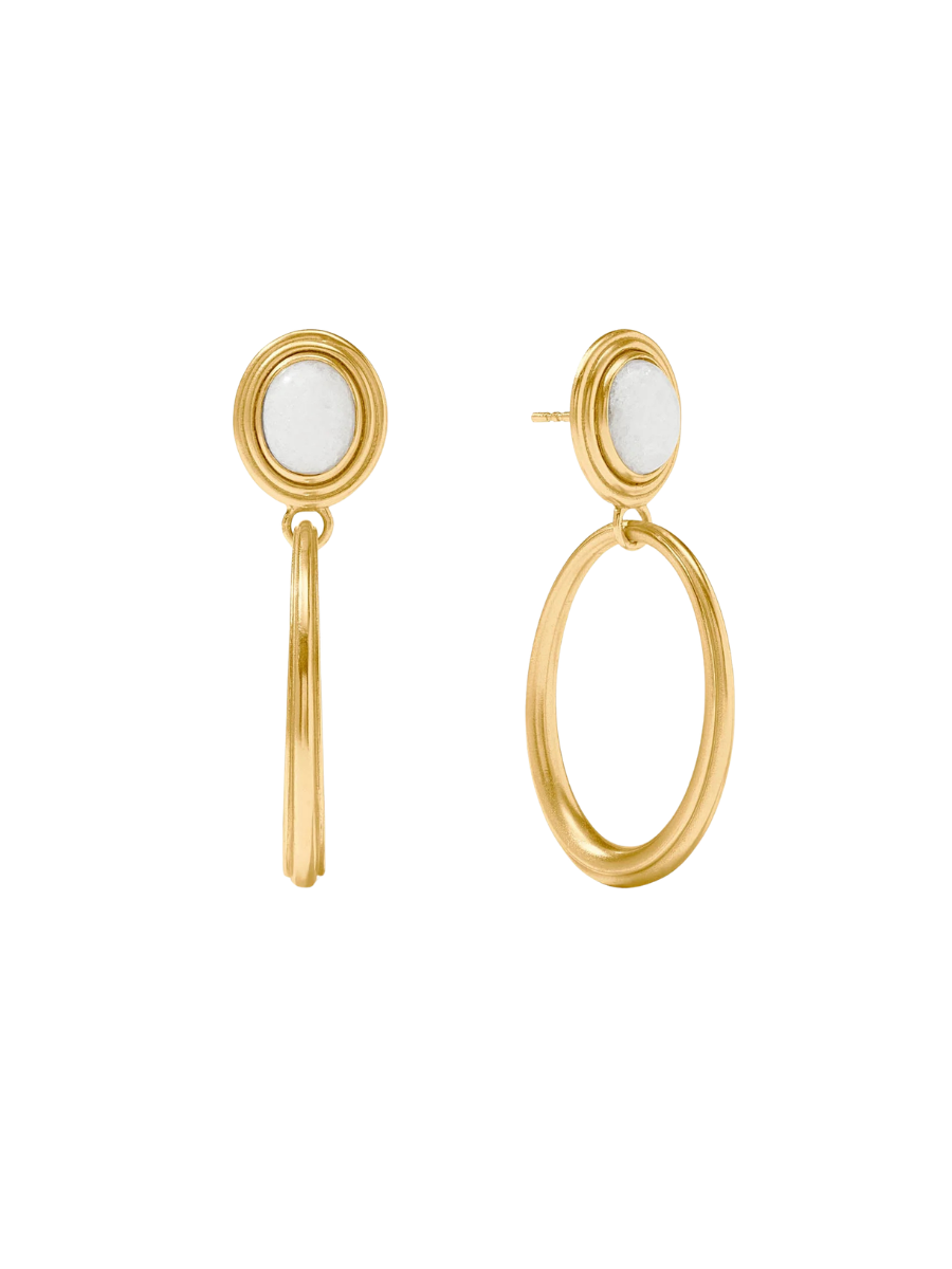 JULIE VOS | Portofino Statement Earring - White Jade