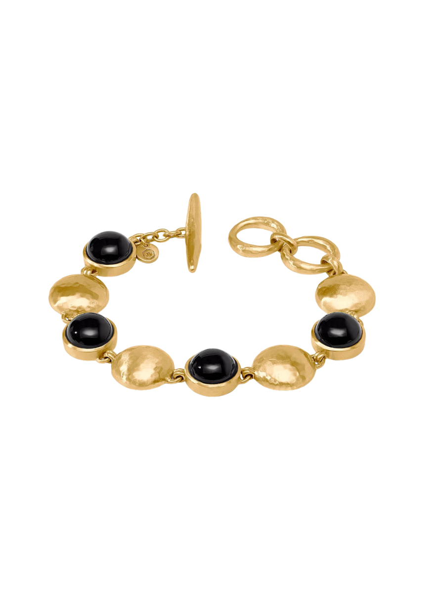 JULIE VOS | Solara Stone Bracelet - Obsidian Black