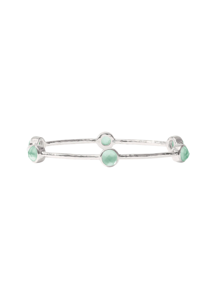 JULIE VOS | Milano Luxe Bangle - Iridescent Aquamarine Blue