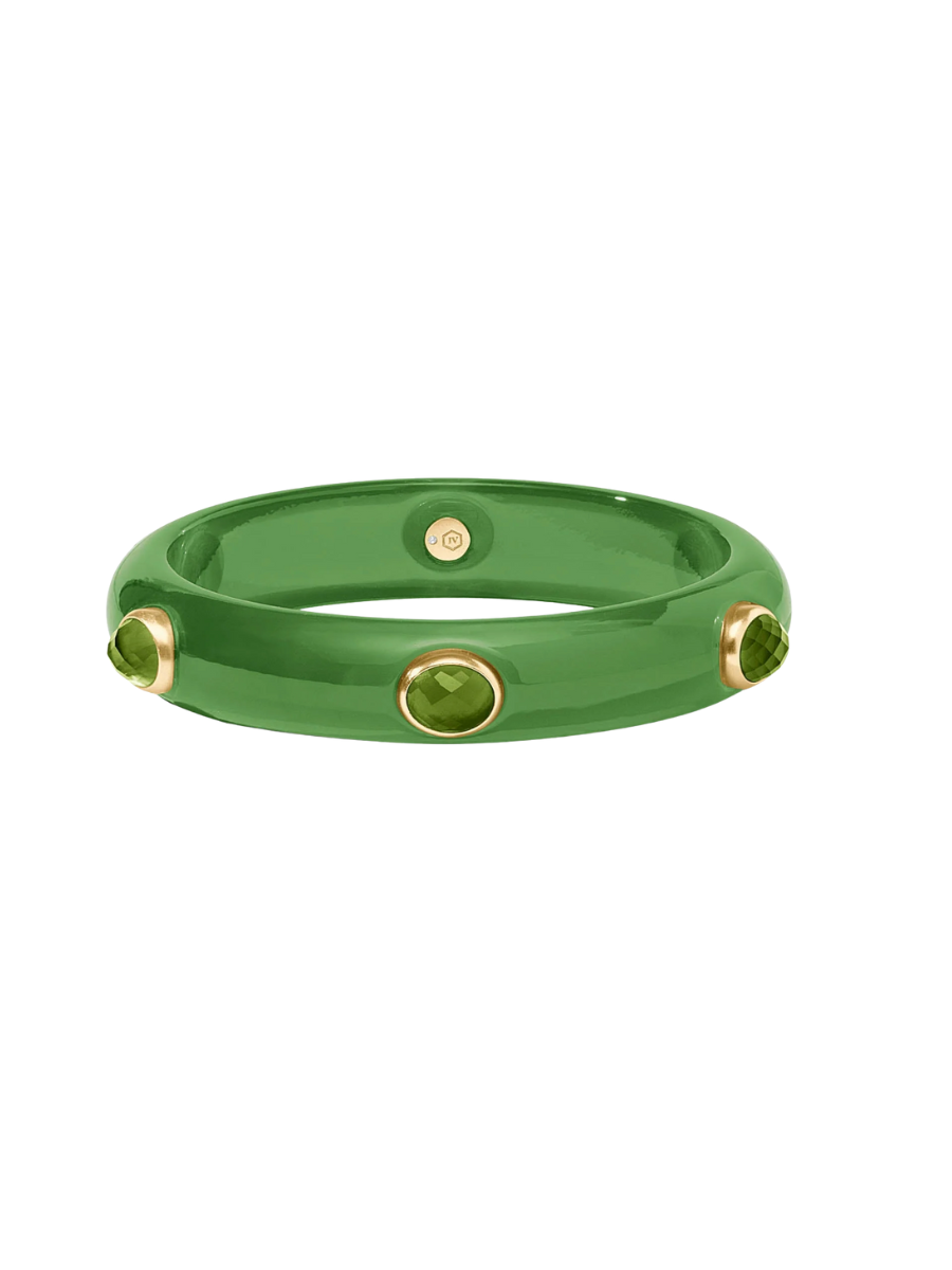 JULIE VOS | Carnaby Stone Bangle - Palmetto Green