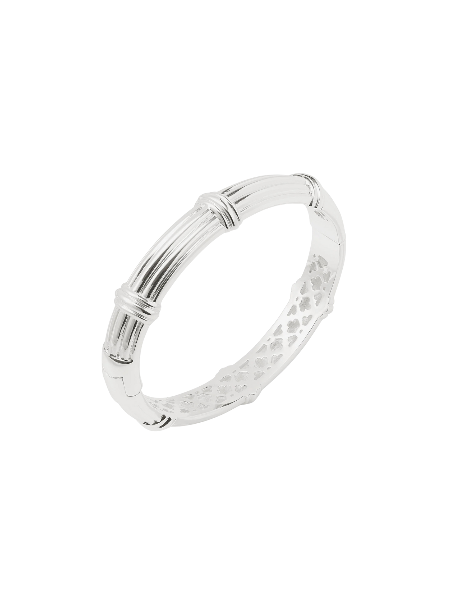 JULIE VOS | Portofino Demi Hinge Bangle - Silver