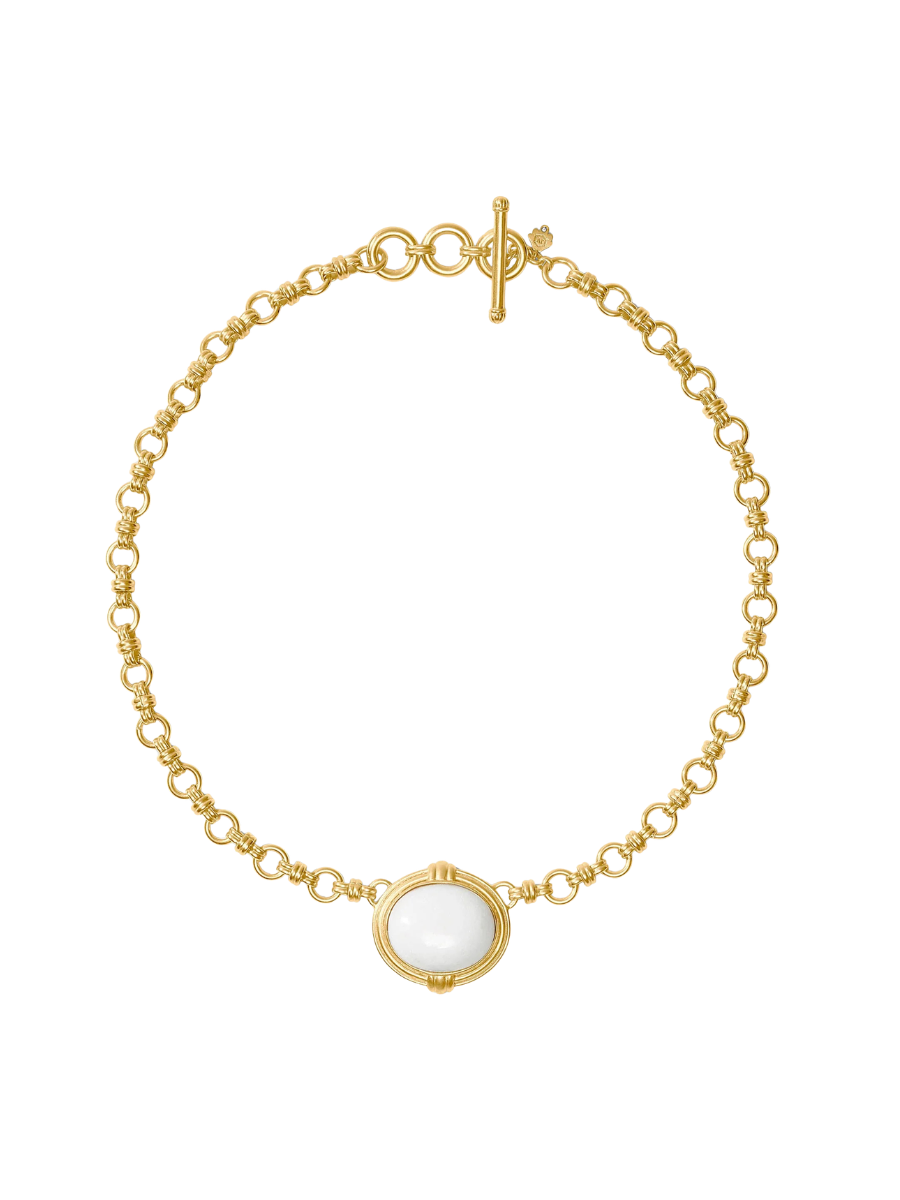 JULIE VOS | Portofino Demi Necklace - White Jade