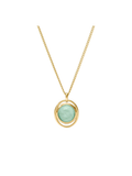 JULIE VOS | Laguna Solitaire Necklace - Iridescent Aquamarine Blue