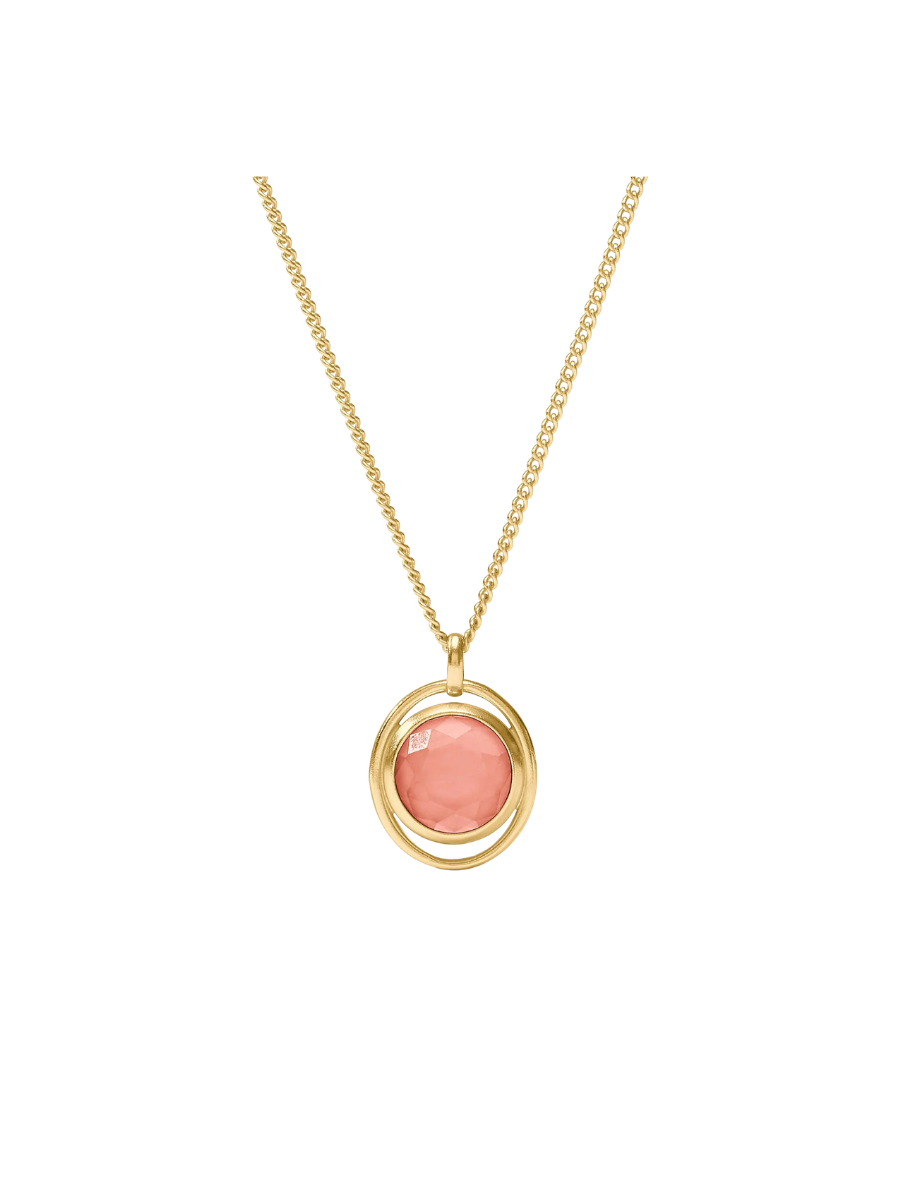 JULIE VOS | Laguna Solitaire Necklace - Iridescent Melon