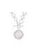 JULIE VOS | Honeybee Demi Necklace -Silver Iridescent Clear Crystal
